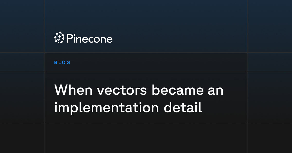 When vectors became an implementation detail