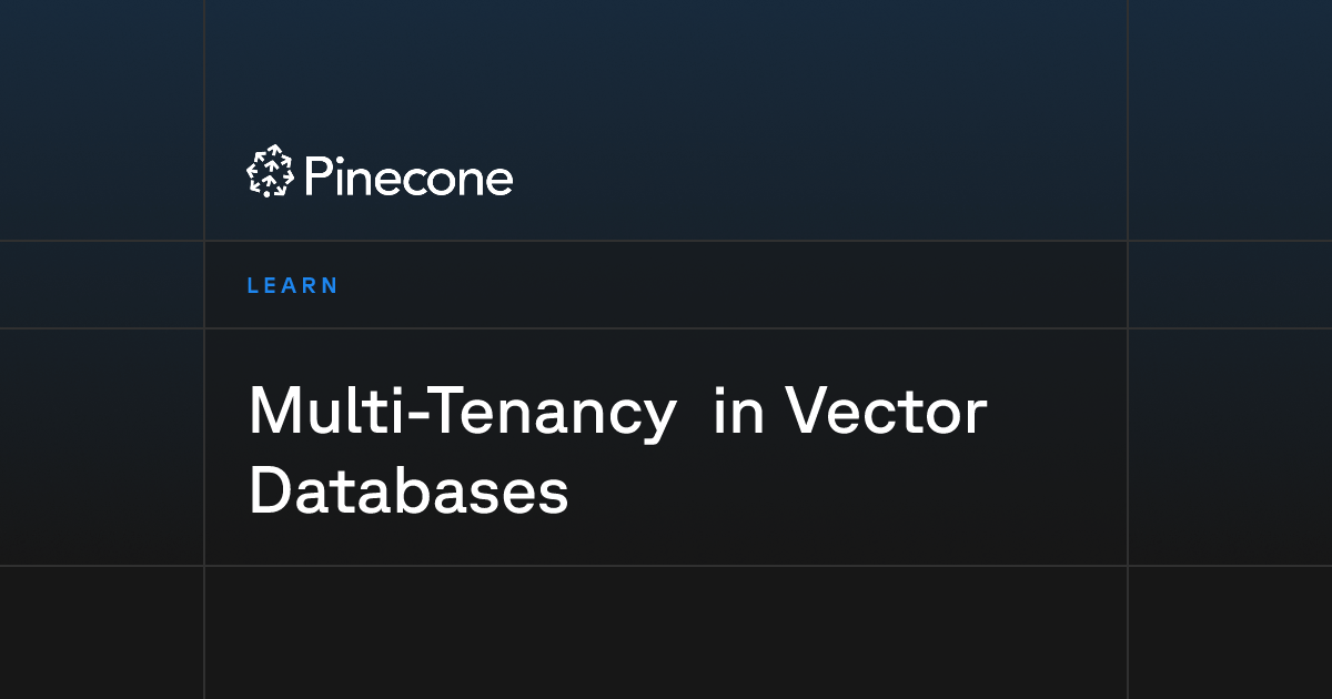 Multi-Tenancy in Vector Databases | Pinecone