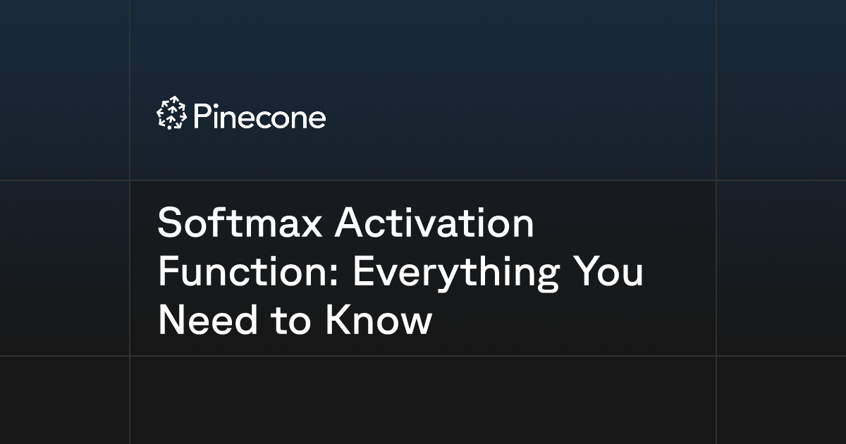 Softmax Activation Function: Everything You Need to Know | Pinecone